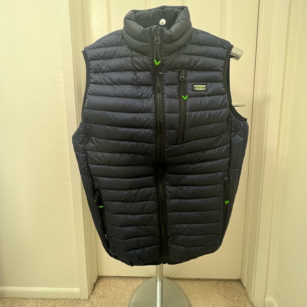 SUPERDRY MEN’s NAVY DOWN VEST